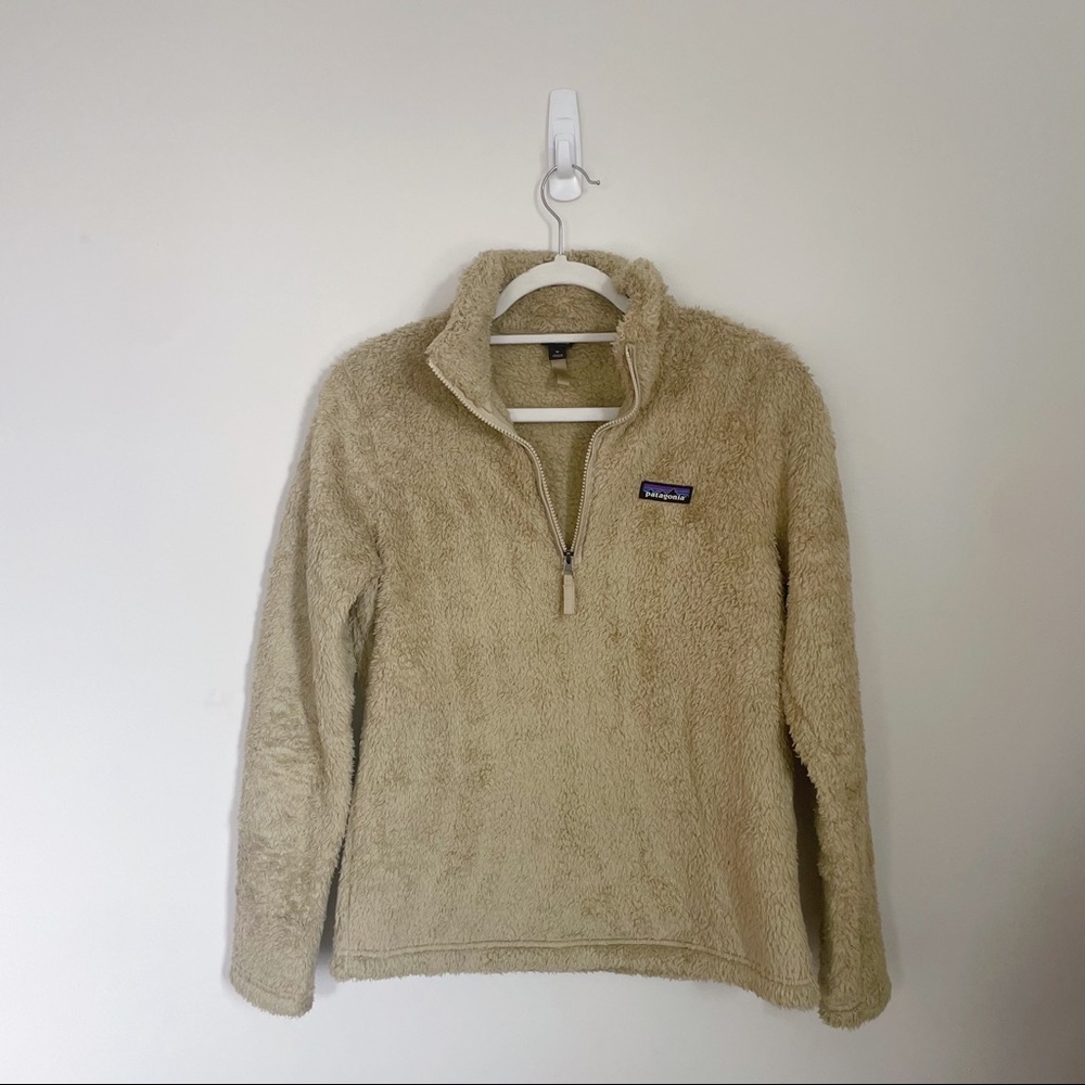 Patagonia Women’s Los Gatos Fleece Quarter Zip in Khaki, Size M